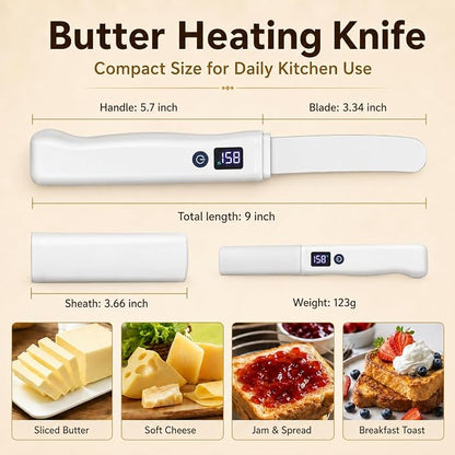 Heated Butter Knife, Rechargeable USB Electric Spreader - Image 3