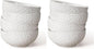 Ceramic Cereal Bowls 26 oz, Embossment Soup Bowls Set of 4, Dishwasher by Artena