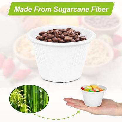 Small Paper Bowls 4 oz, 200 Pack White Bagasse | Biodegradable, Sugarcane fiber - Image 6