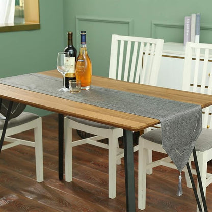 Tosewever Decorative Linen Table Runner - Image 8