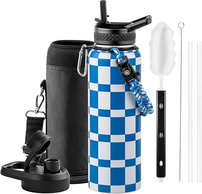 RAYMYLO Insulated Water Bottle 40 oz, Triple Wall Vacuum Stainless Steel | by RAYMYLO