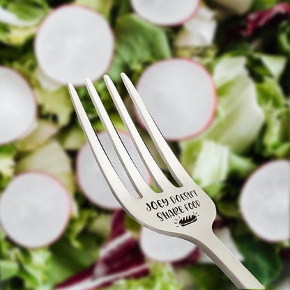 Joey Doesn't Share Food Funny Stainless Steel Fork, Cake Dessert Toast Fork - Image 3