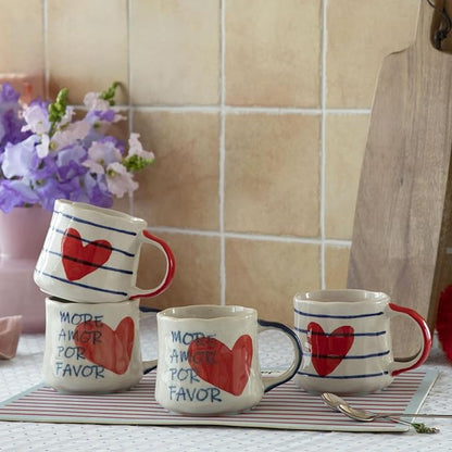 Unique Coffee Mug Gift Set of 4 by DelightsGalore