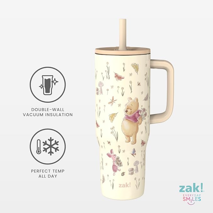 Zak Designs Winnie the Pooh 30oz Spill-Proof Insulated Travel Tumbler | BPA Free - Image 5