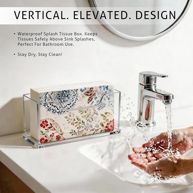 Napkin Holder, 4mm Thick Acrylic Guest Towel Holder - Image 3