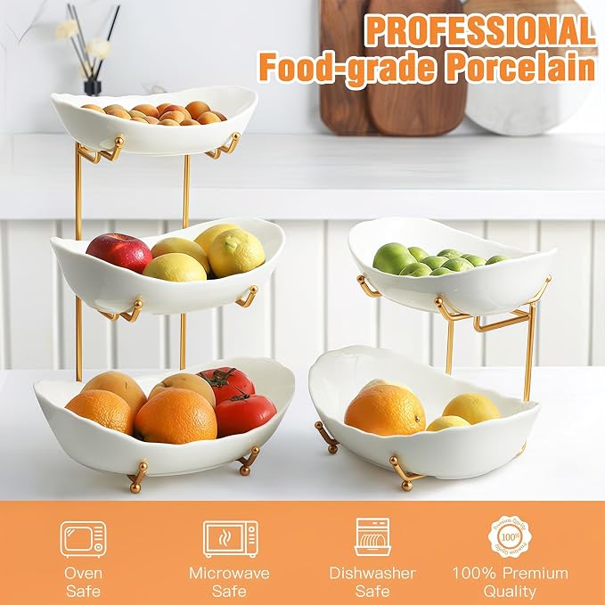 Ceramic Fruit Bowl for Kitchen Counter - Image 2