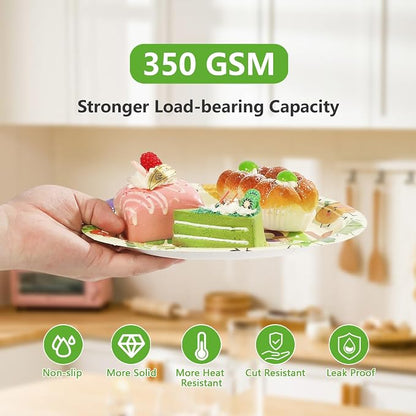 96Pcs Vegetable Birthday Party Decorations, Serves 24 | Cute Vegetable Plates - Image 4