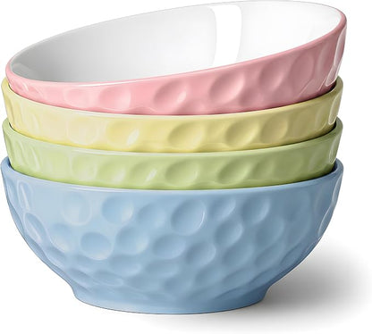 HOMBENE Ceramic Serving Bowls, 6.3 Inch, Oven & Microwave Safe, 25.7 oz Capacity by HOMBENE