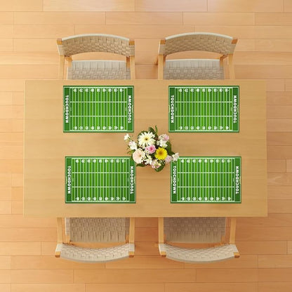 Nepnuser American Football Court Placemats Set of 4 Touch Down Football - Image 4
