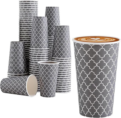 Lamosi Coffee Cups 16 oz 180 Pack, Disposable Paper Coffee Cups, Hot Cups | by BuyNow