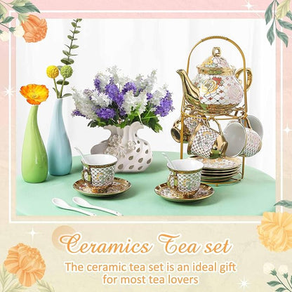 Zhehao 20 Pcs Porcelain Tea Set - Image 6