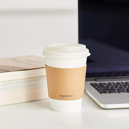 Amazon Basics Disposable Compostable Paper Coffee Cups - Image 8