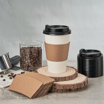 RACETOP 100 Pack Disposable Paper Coffee Cups - Image 6