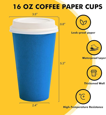 RACETOP 16 oz Paper Coffee Cups - Image 2