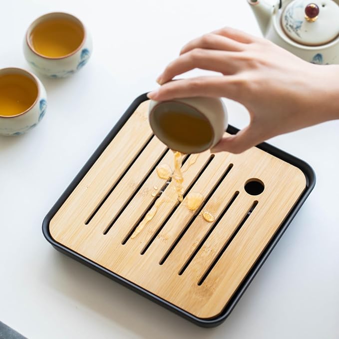 Chinese Gongfu Tea Set, 7-Piece Ceramic Set - Image 9