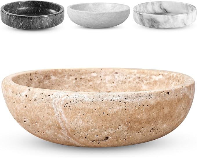 FNTSTICGOODS Travertine Decorative Bowl by Unknown