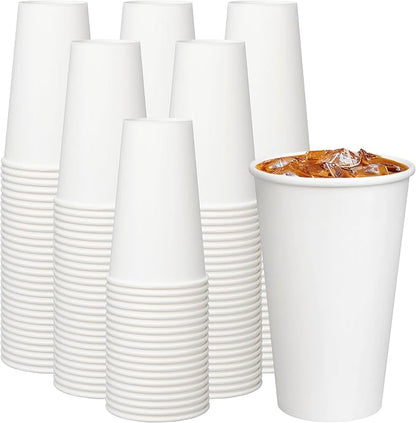 Coffee Cups 16 oz 200 Pack, Disposable Paper Cups by ECOEXTRA