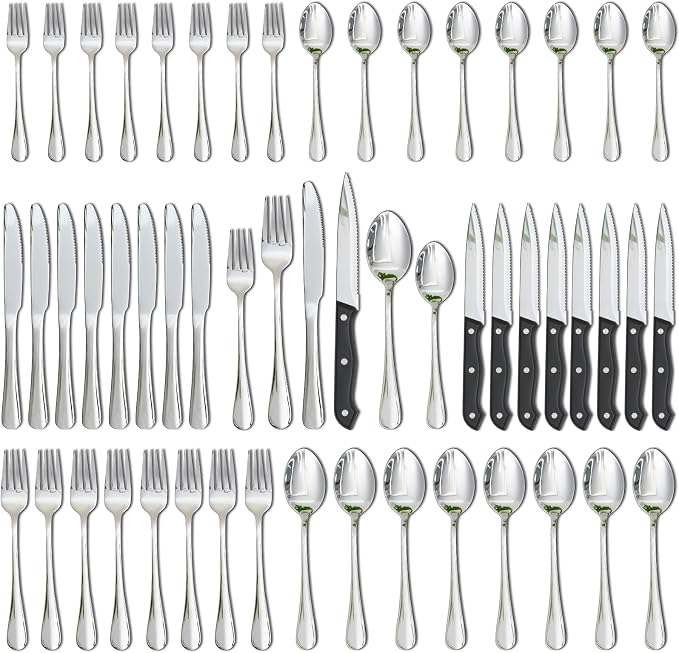 Astercook Silverware Set 48-Piece Flatware by Astercook