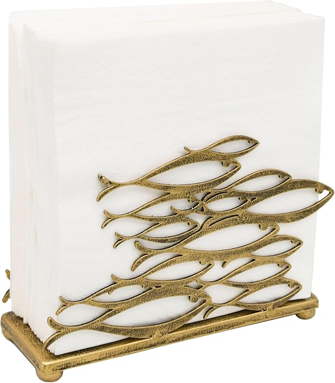 OwlGift Fish Design Napkin Holder, Ocean Serviette Dispenser, Marine Cocktail - Image 3