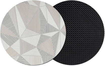 Geometric Minimalist Coasters Set of 2, Absorbent Coasters by Unknown