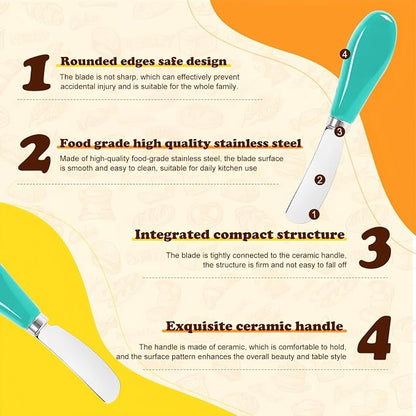 Butter Spreader Knife Set, Dishwasher Safe, - Image 5