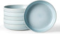 famiware Milkyway 33 oz Pasta Bowls Set of 6, Light Blue | Double Reactive Glaze by Famiware