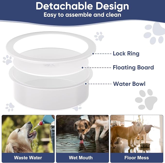 XIAZ Elevated Dog Bowls Large Breed Raised Dogs Bowl Stand Large/Medium Sized - Image 6