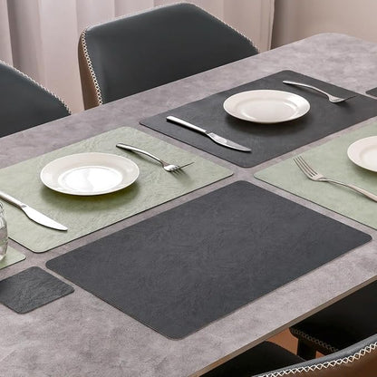 Vinyl Placemats Set of 4, Dual Sided Place Mats - Image 3
