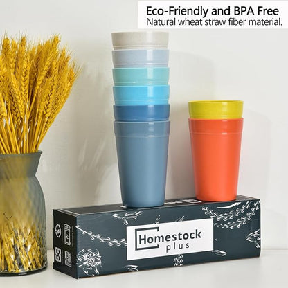 Homestockplus 【Set of 8】 20 Oz Tumbler Cups, Unbreakable Drinking Cups - Image 2
