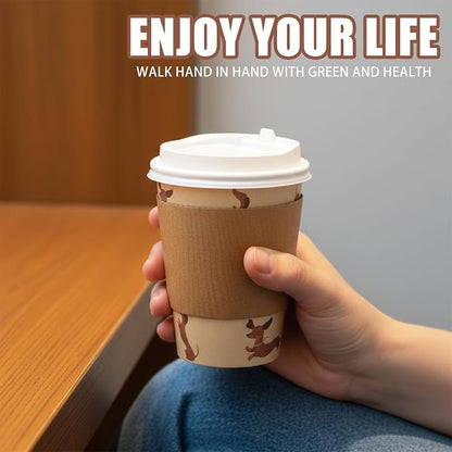 25 Pack 12 oz Disposable Cups Paper Coffee Cups - Image 2