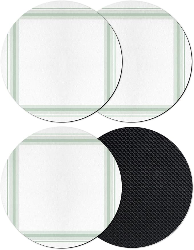 Simple Lines Coasters Set of 4, Absorbent Coasters by Unknown