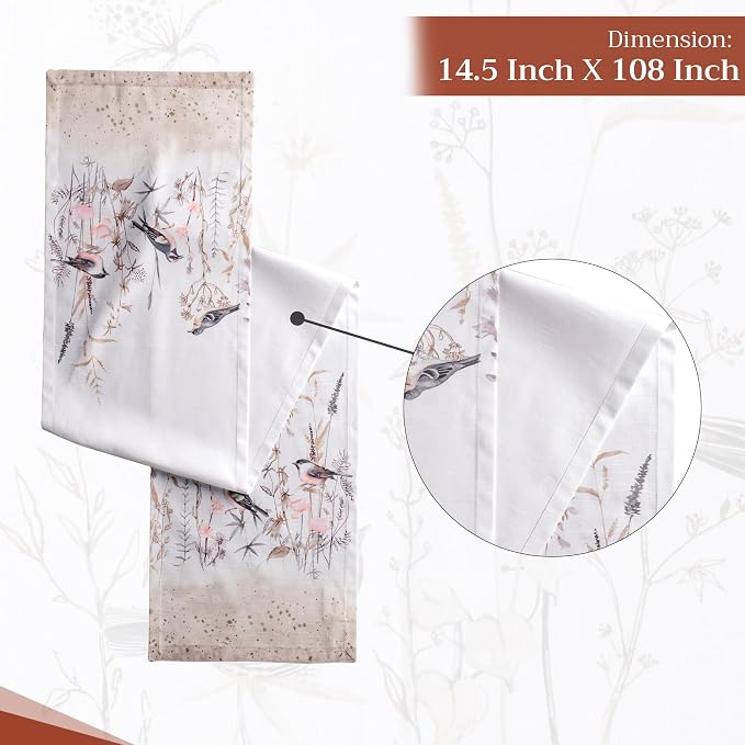 Maison d' Hermine Table Runner 100% Cotton 14.50" x 108" | Table Runners 108 - Image 4