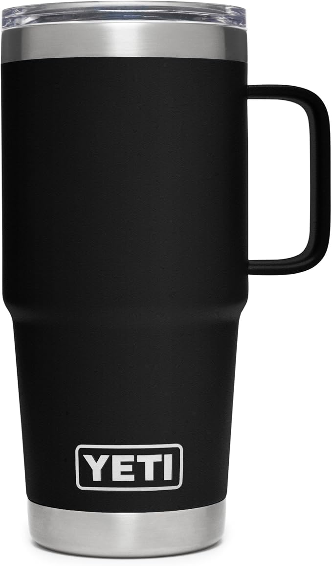 YETI Rambler 20 oz Travel Mug, Stainless Steel, Vacuum Insulated by YETI