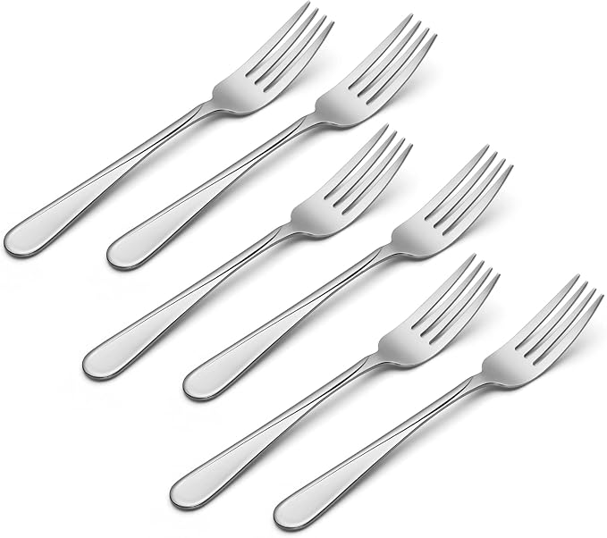 Oneida Silverware Set, Flight Everyday Flatware 6-Piece Dinner Fork Set - Image 2