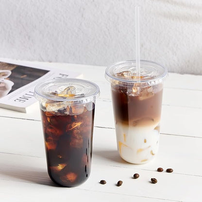 Soelomu 50 Sets 18oz Round Bottom Plastic Cups - Image 5
