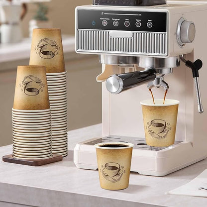 Clawsoff 200 Pack 10 oz Coffee Cups Disposable Paper Cups | Disposable Drinking - Image 3