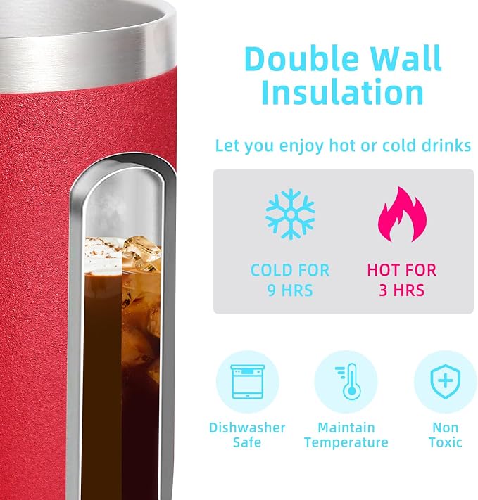 Volhoply 14oz Insulated Stainless Steel Coffee Mug - Image 3