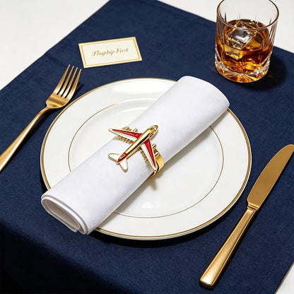 Airplane Napkin Rings Set of 12 - Image 2