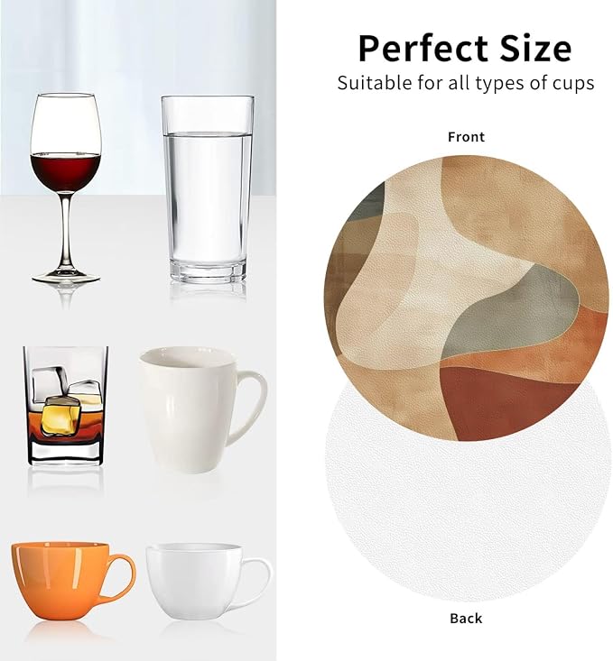 Minimal Abstract Shapes Print Coasters - Image 2
