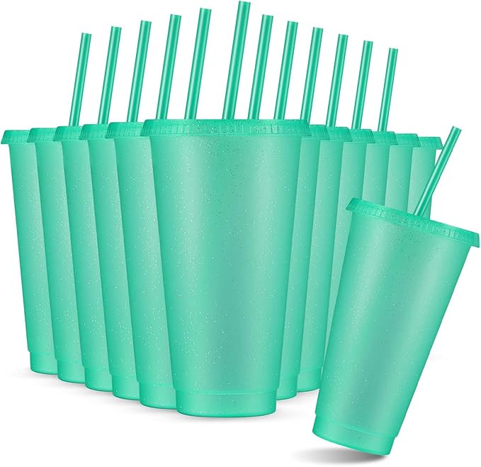 Amyhill 12 Pcs Reusable Glitter Cups by Amyhill