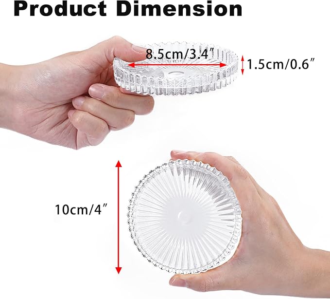 Modern Glass Coaster Set of 8 - Image 3