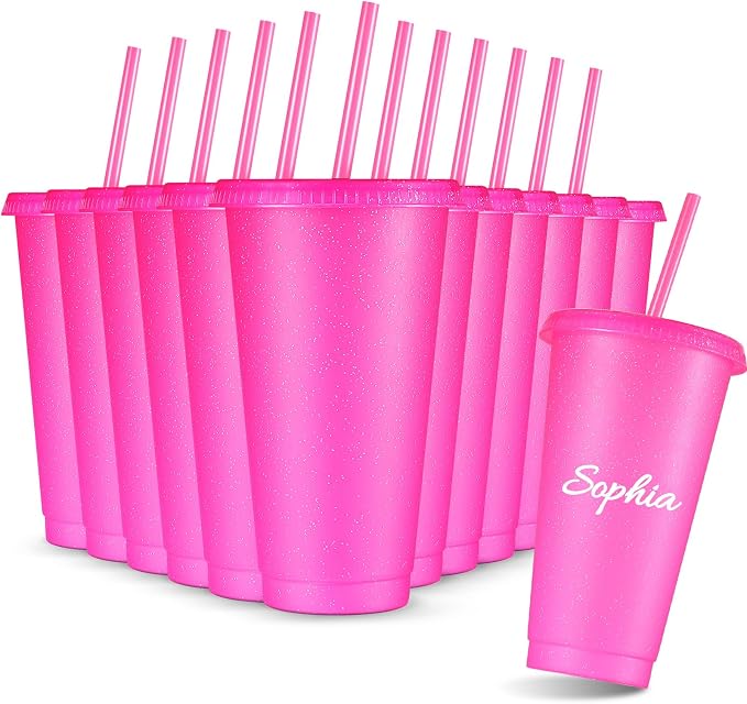 Amyhill 12 Pcs Reusable Glitter Cups by Amyhill