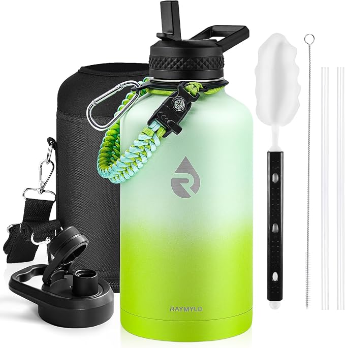RAYMYLO Insulated Water Bottle 64 oz, Triple Wall Vacuum Stainless Steel | by RAYMYLO