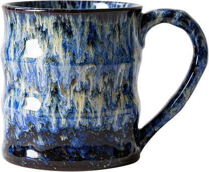 Unique Reactive Glaze Ceramic Coffee Mug - 15 oz Large Coffee Cup by XIYUANJI