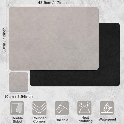 Vinyl Placemats Set of 6, Dual Sided Place Mats - Image 9