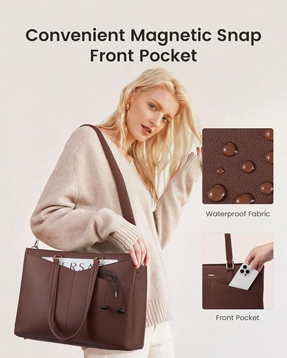LOVEVOOK Lunch Tote Bag for Women, 3 in 1 Work Bag - Image 5