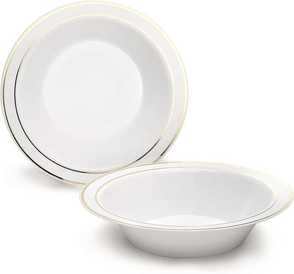 " OCCASIONS " 40 Piece Plates Pack, Heavyweight Disposable Wedding Party by OCCASIONSFINESTPLASTICTABLEWARE