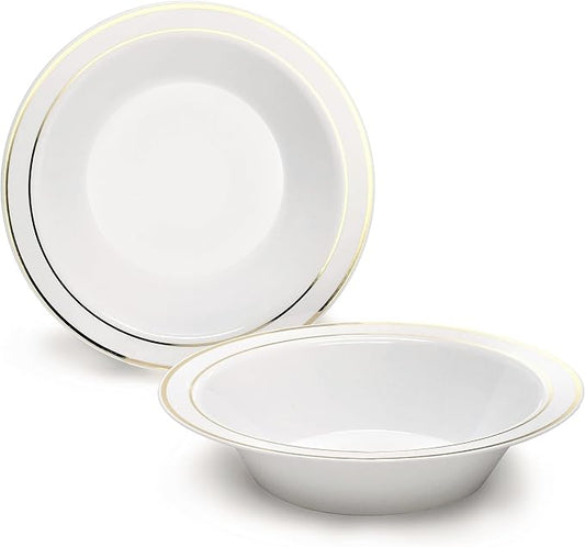 " OCCASIONS " 40 Piece Plates Pack, Heavyweight Disposable Wedding Party by OCCASIONSFINESTPLASTICTABLEWARE