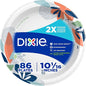 Dixie Large Paper Plates, 10 Inch, 2X Stronger*, Microwave-Safe, Soak-Proof by Unknown