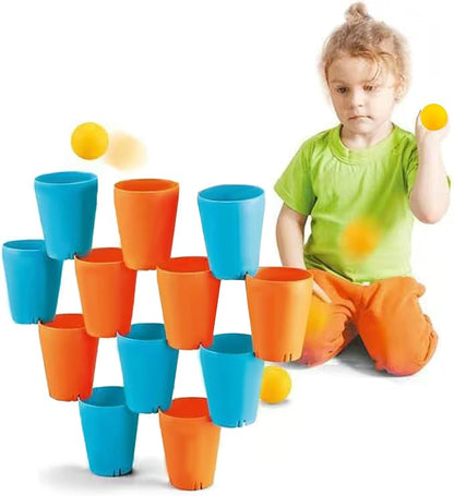 3-in-1 Cup Stacking Set; Toddler to Young Kids Quick Stacking Cups Game; - Image 7